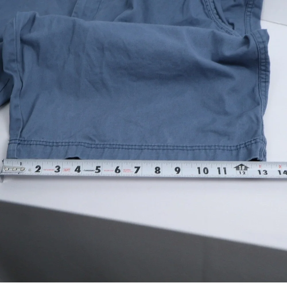Op Ocean‎ Pacific Men's Slate Blue Chino Casual Preppy High Rise Shorts Size 50